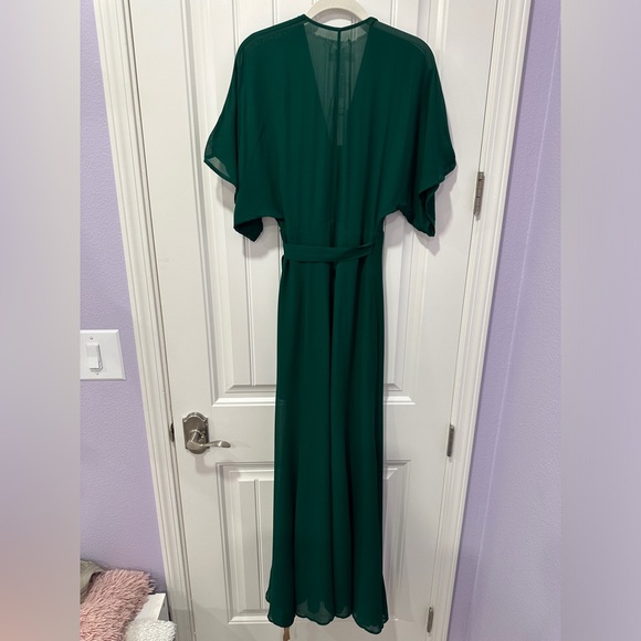 NWT Reformation | Winslow Wrap Dress in Emerald | Size: XS - Picture 15 of 16